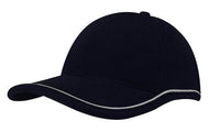 Brushed Heavy Cotton Cap with Piping on Peak & Crown thumbnail 4