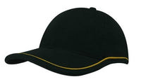 Brushed Heavy Cotton Cap with Piping on Peak & Crown thumbnail 5