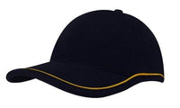 Brushed Heavy Cotton Cap with Piping on Peak & Crown thumbnail 1