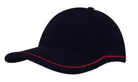 Brushed Heavy Cotton Cap with Piping on Peak & Crown thumbnail 3