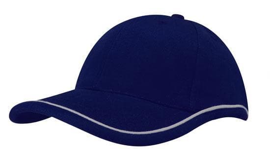 
            
                Load image into Gallery viewer, Brushed Heavy Cotton with Piping On Peak &amp;amp; Crown - madhats.com.au
            
        