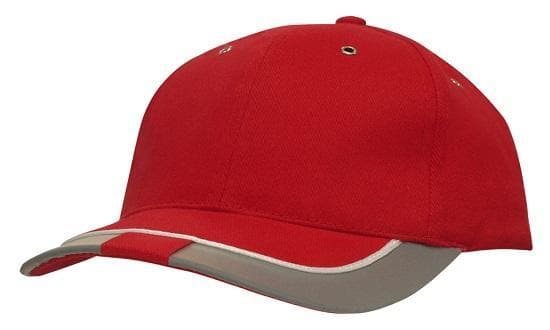 Brushed Heavy Cotton with Reflective Trim & Tab on Peak - madhats.com.au