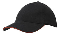 Brushed Heavy Cotton Cap with Sandwich Trim and Buckle Strap thumbnail 2