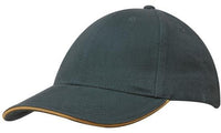 Brushed Heavy Cotton Cap with Sandwich Trim and Buckle Strap thumbnail 5