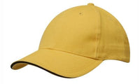 Brushed Heavy Cotton Cap with Sandwich Trim and Buckle Strap thumbnail 8