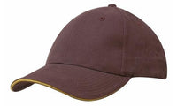 Brushed Heavy Cotton Cap with Sandwich Trim and Buckle Strap thumbnail 11
