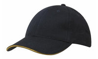 Brushed Heavy Cotton Cap with Sandwich Trim and Buckle Strap thumbnail 12