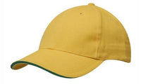 Brushed Heavy Cotton Cap with Sandwich Trim and Buckle Strap thumbnail 9