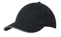 Brushed Heavy Cotton Cap with Sandwich Trim and Buckle Strap thumbnail 14