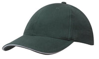 Brushed Heavy Cotton Cap with Sandwich Trim and Buckle Strap thumbnail 7
