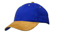 Brushed Heavy Cotton Cap with Suede Peak - Structured 6 Panel thumbnail 17