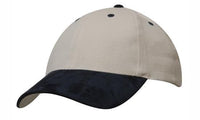 Brushed Heavy Cotton Cap with Suede Peak - Structured 6 Panel thumbnail 14