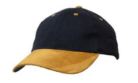 Brushed Heavy Cotton Cap with Suede Peak - Structured 6 Panel thumbnail 12