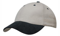 Brushed Heavy Cotton Cap with Suede Peak - Structured 6 Panel thumbnail 13