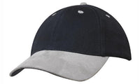 Brushed Heavy Cotton Cap with Suede Peak - Structured 6 Panel thumbnail 10