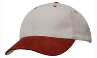 Brushed Heavy Cotton Cap with Suede Peak - Structured 6 Panel thumbnail 15