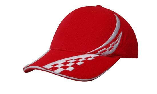 Brushed Heavy Cotton with Swirling Checks & Sandwich - madhats.com.au