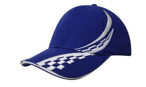 Brushed Heavy Cotton with Swirling Checks & Sandwich - madhats.com.au