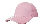 Brushed Heavy Cotton Cap with Two Striped Peak and Sandwich Detail thumbnail 10
