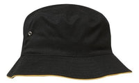 Brushed Sports Twill Bucket Hat with Metal Eyelets thumbnail 3