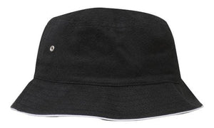 Brushed Sports Twill Bucket Hat - madhats.com.au