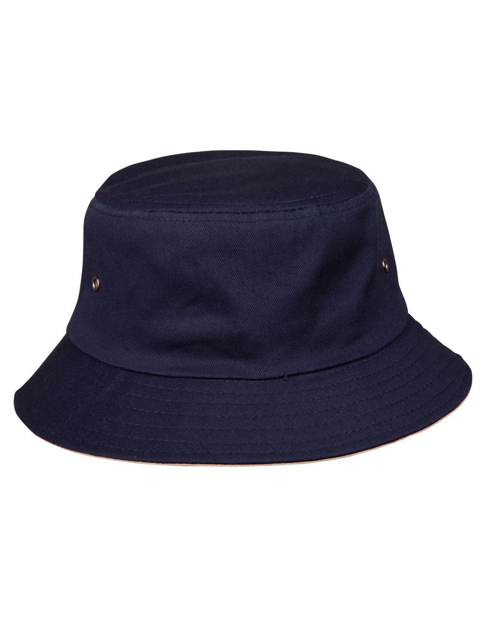 Premium Enzyme Washed Cotton Bucket Hat with Contrasting Under Brim