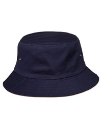 Premium Enzyme Washed Cotton Bucket Hat with Contrasting Under Brim thumbnail 2