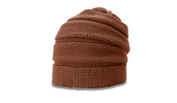 Scrunch Beanie with Unique Stacked Knit Pattern - OSFM thumbnail 2