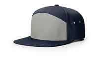 7 Panel Twill Strapback Cap with Adjustable Leather Strap thumbnail 5