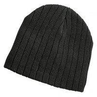 Premium Cable Knit Beanie with Fleece Lined Brow Band thumbnail 2