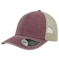 Case Trucker Cap with Pigment Dyed Cotton Twill & Mesh Panels thumbnail 3 case trucker - madhats.com.au