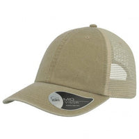 Case Trucker Cap with Pigment Dyed Cotton Twill & Mesh Panels thumbnail 2 case trucker - madhats.com.au
