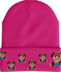 Cheeky Monkey Insulated Reflective Beanie with 3M Thinsulate thumbnail 2 cheeky monkey beanie - madhats.com.au