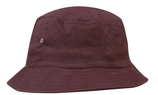Childs Brushed Sports Twill Bucket Hat - madhats.com.au