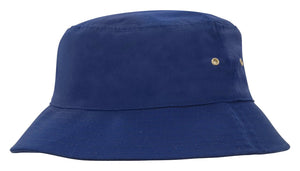 Childs Brushed Sports Twill Bucket Hat - madhats.com.au