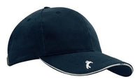 Chino Twill Structured 6-Panel Cap with Embroidered Peak thumbnail 3