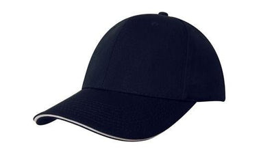 4080 6-Panel Chino Twill Cap with Sandwich Trim