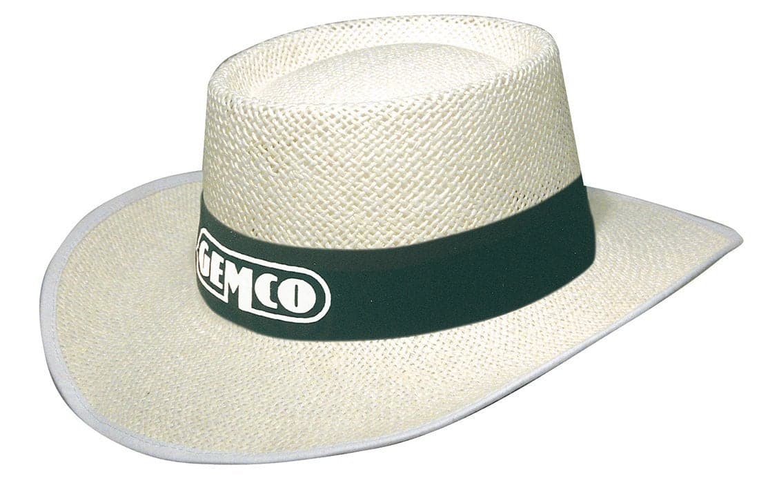Classic Style White String Straw Bucket Hat
