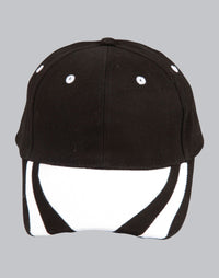Contrast Peak Cap with Heavy Brushed Cotton and Velcro Closure thumbnail 2