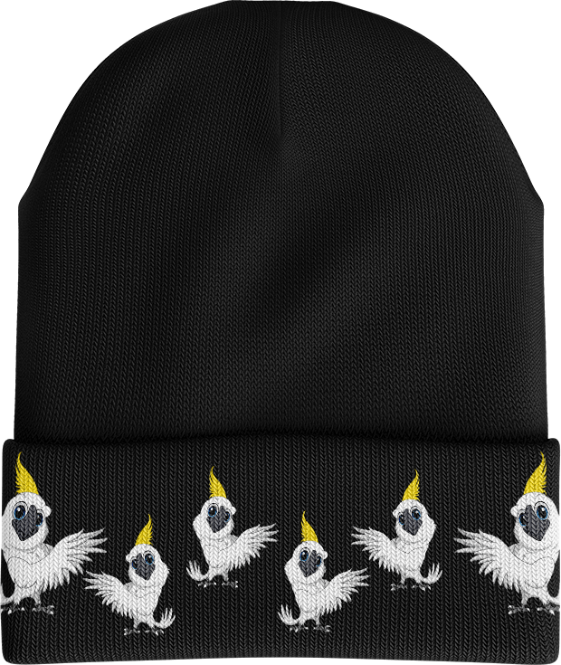Cool Cockatoo Insulated Beanie with Reflective Stripe
