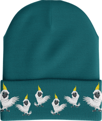 Cool Cockatoo Insulated Beanie with Reflective Stripe thumbnail 3 cool cockatoo beanie - madhats.com.au