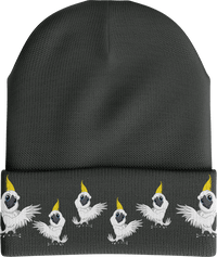 Cool Cockatoo Insulated Beanie with Reflective Stripe thumbnail 2 cool cockatoo beanie - madhats.com.au