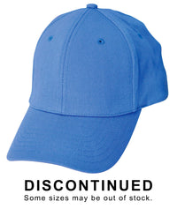 Cotton Fitted Cap with Pre-Curved Peak in Black, Navy, Royal thumbnail 1 cotton fitted cap - madhats.com.au