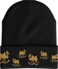 Crafty Camel Insulated Beanie with Reflective Stripe thumbnail 1 crafty camel beanie - madhats.com.au