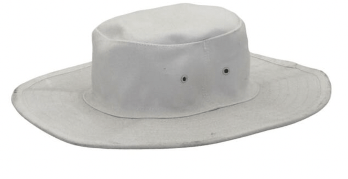 Creme Wide Brim Hat 53cm - Elegant Sun Protection