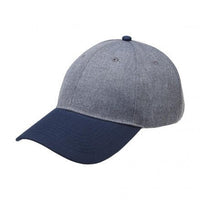 Curved Heather 6-Panel Structured Cap with Adjustable Closure thumbnail 1