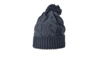 Chunk Twist Knit Beanie with Oversized Pom and Cuff thumbnail 14