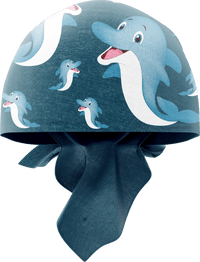 Dolphin Bandanna in Coolactive Fabric - Lightweight & Breathable thumbnail 1