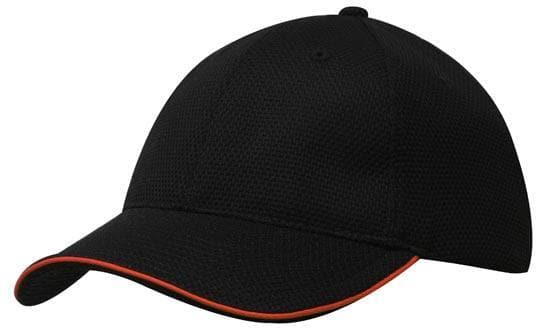 Double Pique Mesh Structured Low Profile Cap with Open Sandwich