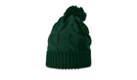 Chunk Twist Knit Beanie with Oversized Pom and Cuff thumbnail 6